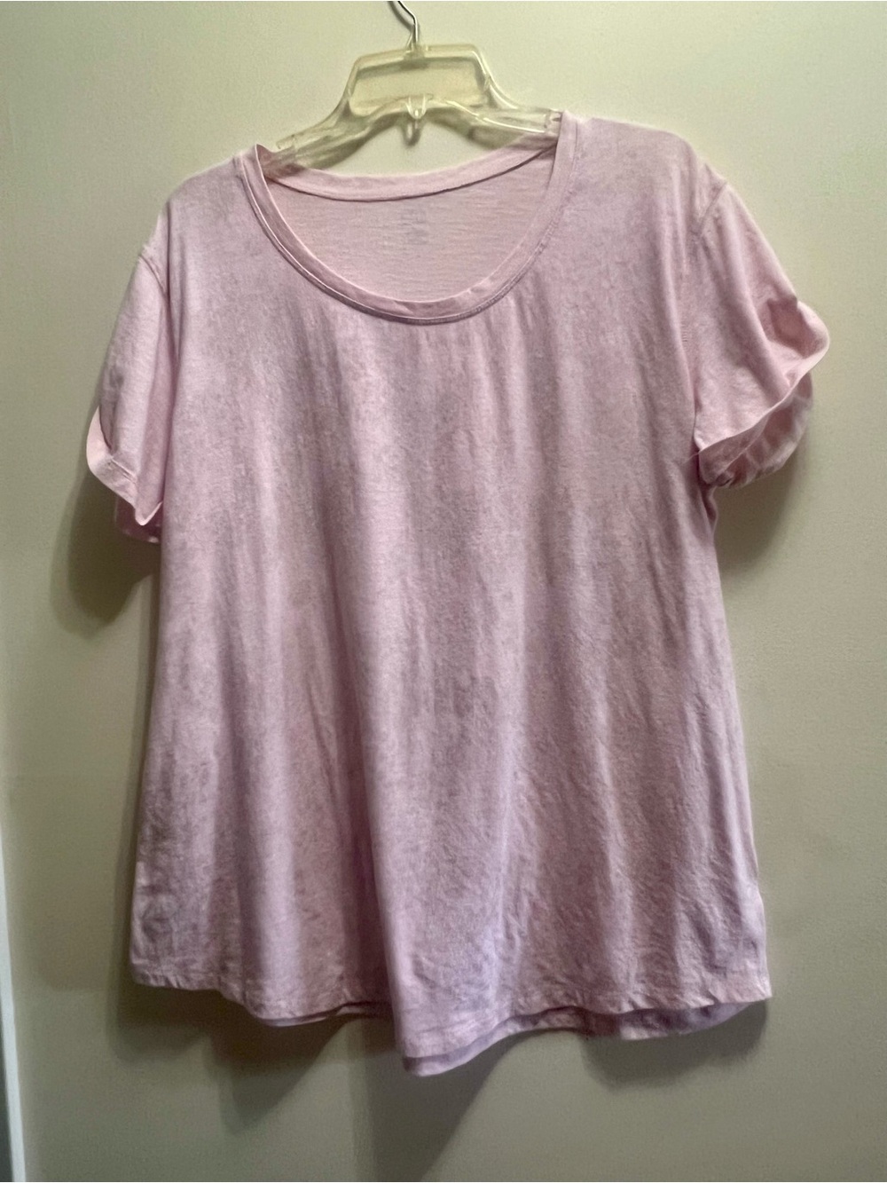 a.n.a Pale Pink Short Sleeve Crewneck Tee XL